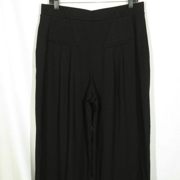 OGL Bamboo Blend Ponte Wide Leg Drapey Pull On Pants Black Size Large - Picture 6 of 11